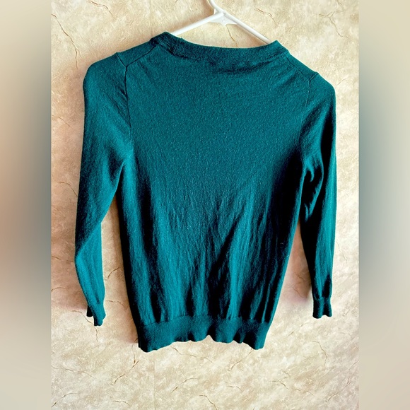 J. Crew forest green wool sweater - Picture 3 of 3